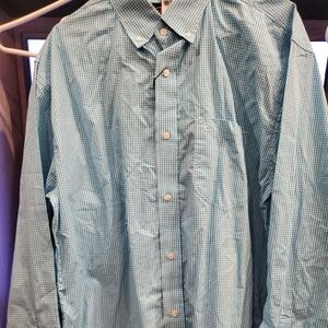 Cavenders Blue Checkered Men's Shirt